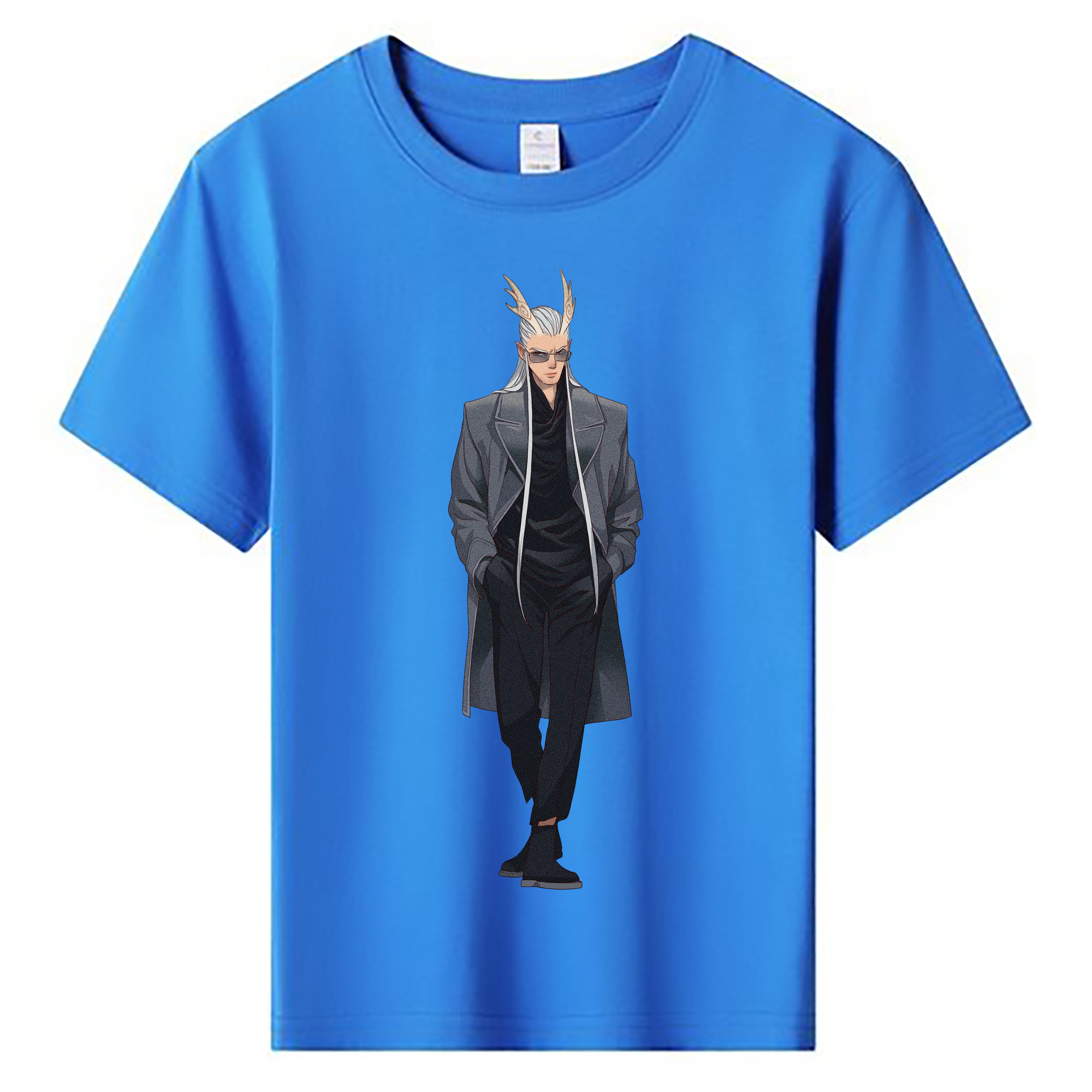 （画像用） Ne Zha 2 ナタ 魔童の大暴れ 綿100％キッズTシャツ（フロントプリント）